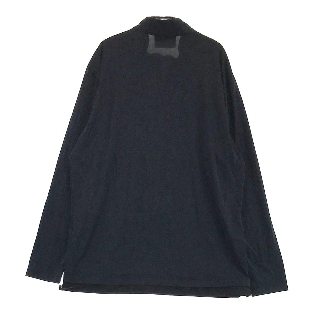 サイズ 48 MARK LONA マークアンドロナ 長袖ハーフジップTシャツ ブラック系 ゴルフウェア メンズ ストスト