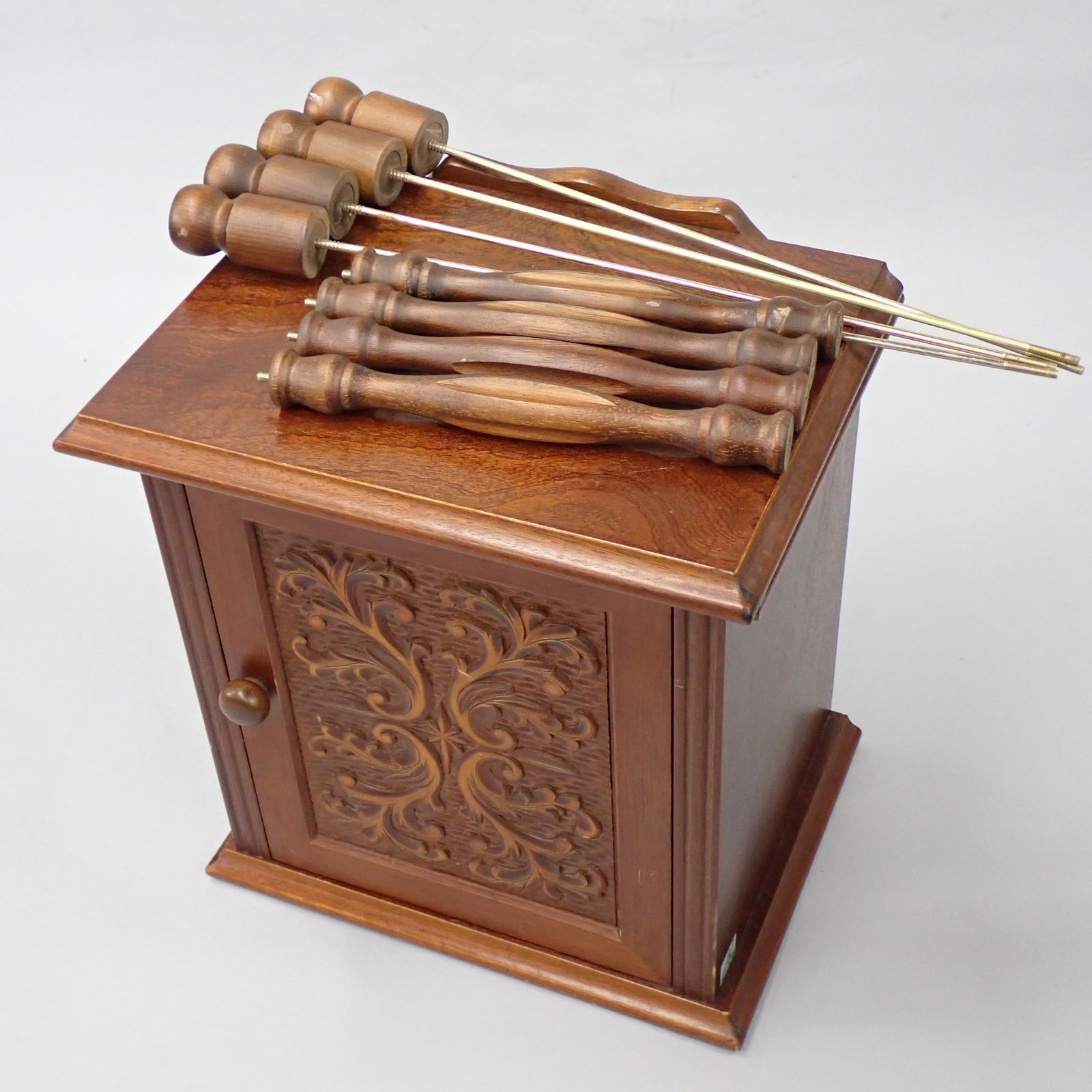 昭和レトロ 木製コンソールテーブル コールキャビネット 引き出し収納 7段電話台 昭和レトロ 木製コンソールテーブル コールキャビネット 引き出し収納