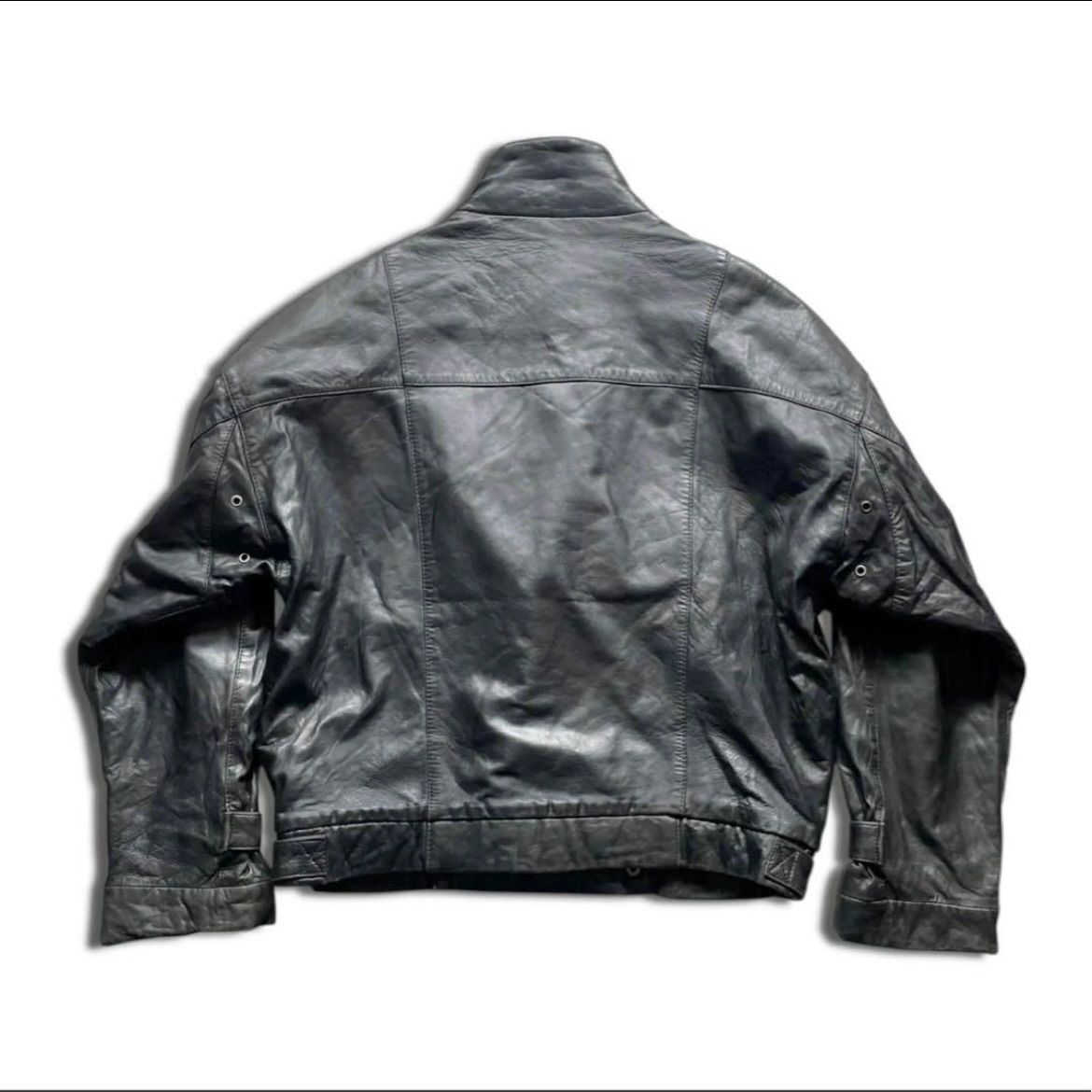 80s 90s レザージャケット ライダース モーターサイクルジャケット 変形