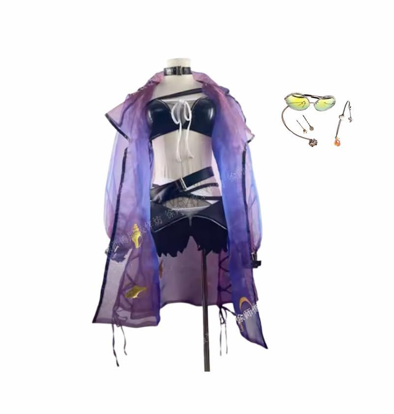 新発売 特価 アークナイツ林雨霞 水着 コスプレ衣装 + 道具 BJ1125ML