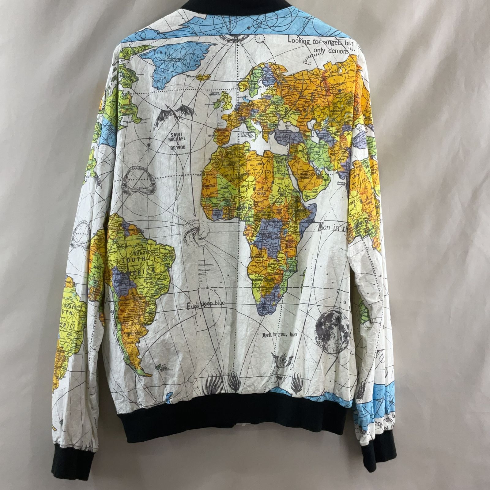 SAINT Mxxxxxx セントマイケル×Dr Woo ブルゾン SAINT Mxxxxxx × Dr.Woo BLOUSON BJ PARER JKT WORLD MAP W 23SS