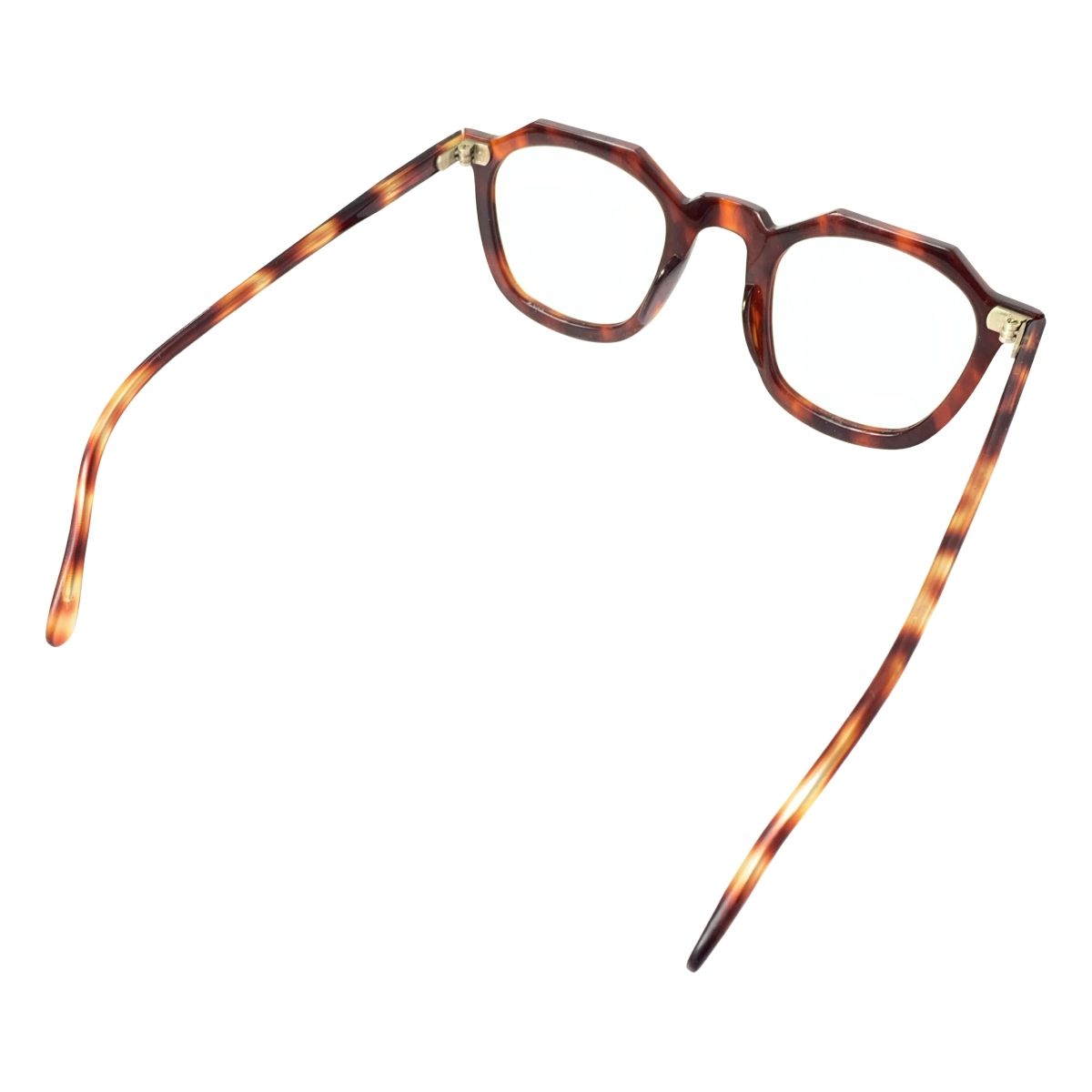 VINTAGE | ヴィンテージ古着 | 1940s - 1950s French Vintage Crown Panto クラウンパント 2ドット べっ甲フレーム メガネ | ブラウン