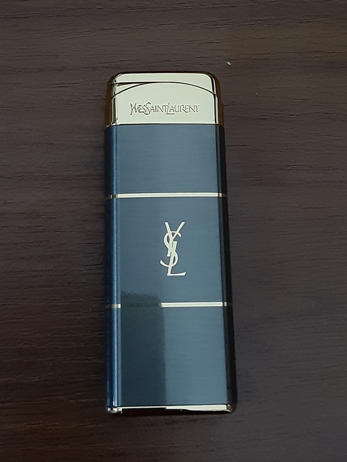 ☆未使用品☆ YSL YVES SAINT LAURENT ガスライター 動作確認済 シルバー ゴールド