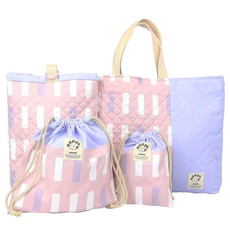 ハンドメイド】イニシャル お名前刺繍 レッスンバッグ 上履き入れ