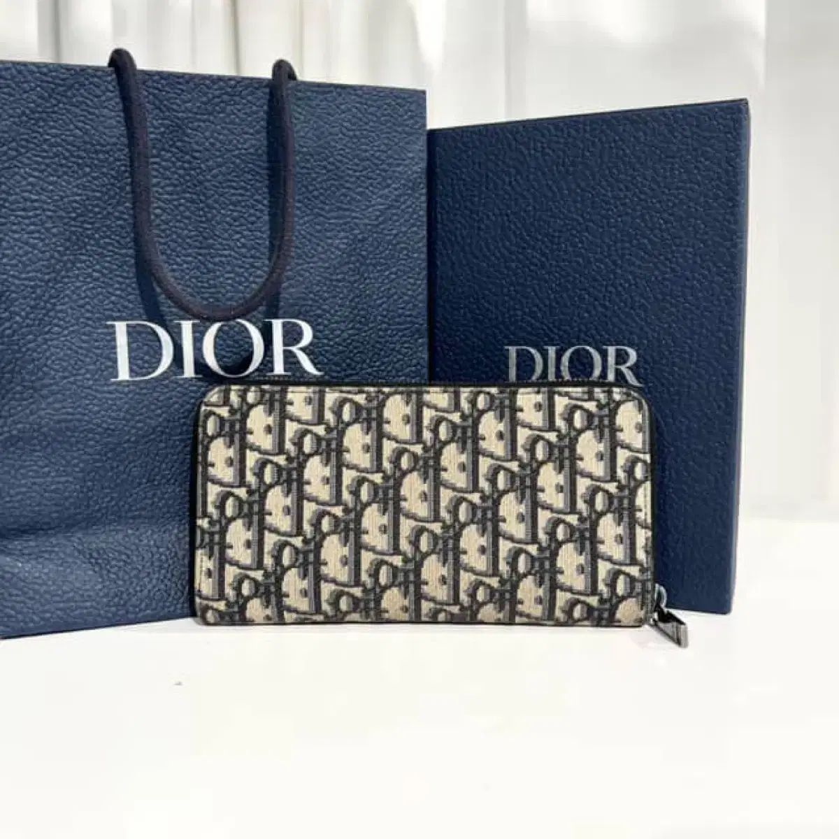 Dior ディオール オブリーク ラウンドファスナー 長財布