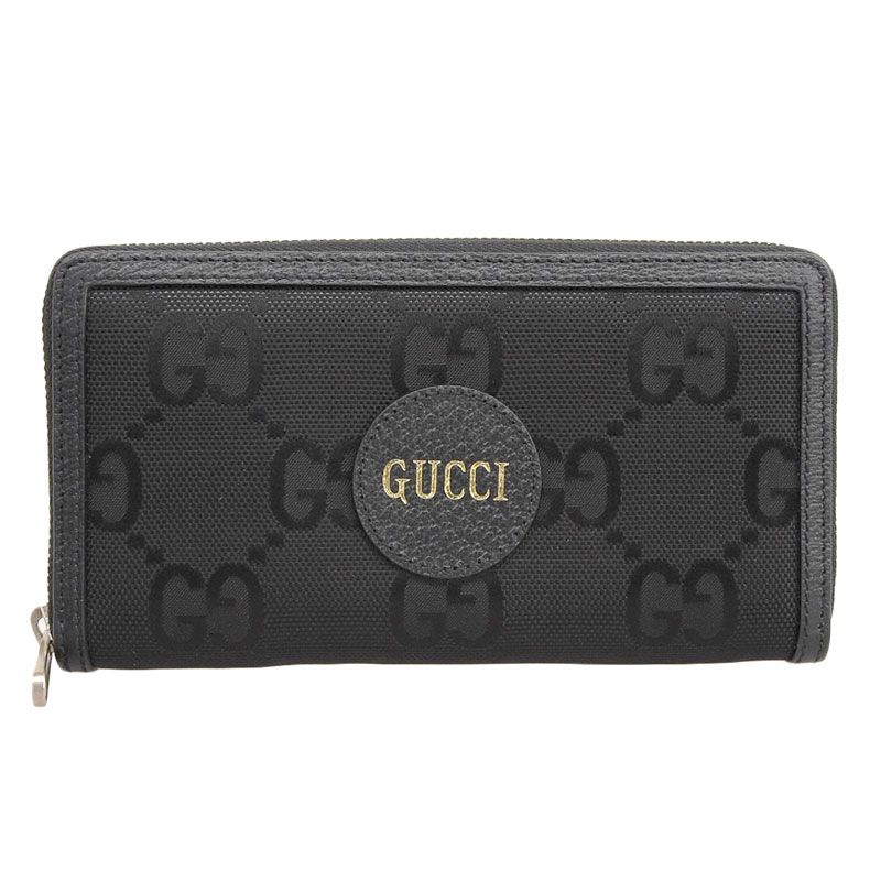 グッチ GUCCI グッチオブザグリッド ジップアラウンドウォレット 長財布 GGナイロン×レザー ブラック 625576 美品 新入荷 GU0541