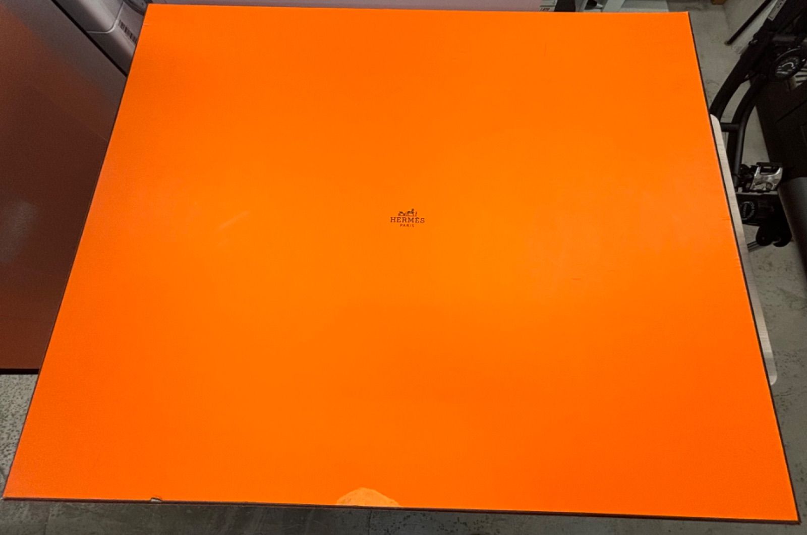 ☆HERMES エルメス BOX 空箱 73cm 取手付き 特大