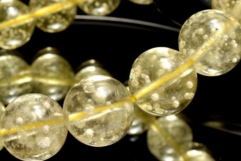 １点物 AAA クリストバライト内包 リビアングラス 11.5mm ブレスレット パワーストーン 天然石 _MB275 TALLINNNEXPO_COM