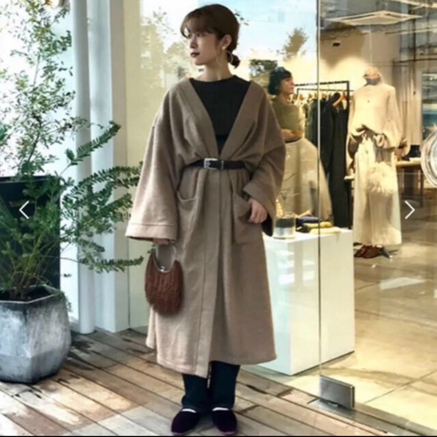 美品　todayful  ロング　ウールガウン  定価29800 美品 todayful ロング ウールガウン 定価29800 - メルカリ