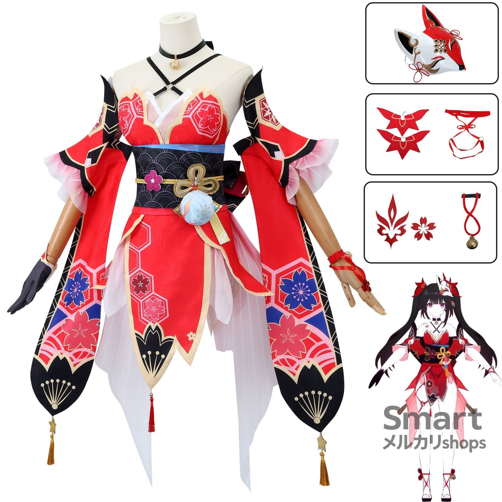 コスプレ 衣装 崩壊スターレイル 花火 仮面愚者風 ドレス ゲーム アニメ キャラクター 仮装 舞台 コスチューム レディース M251014-6