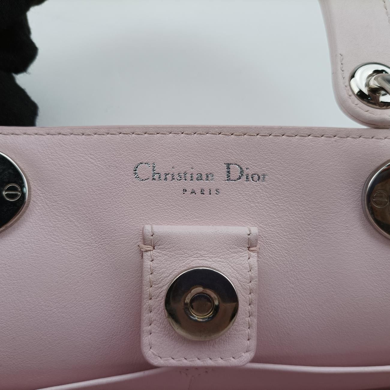 Diorレディディオール ラージピンク×イエローレザー17-BO-0174