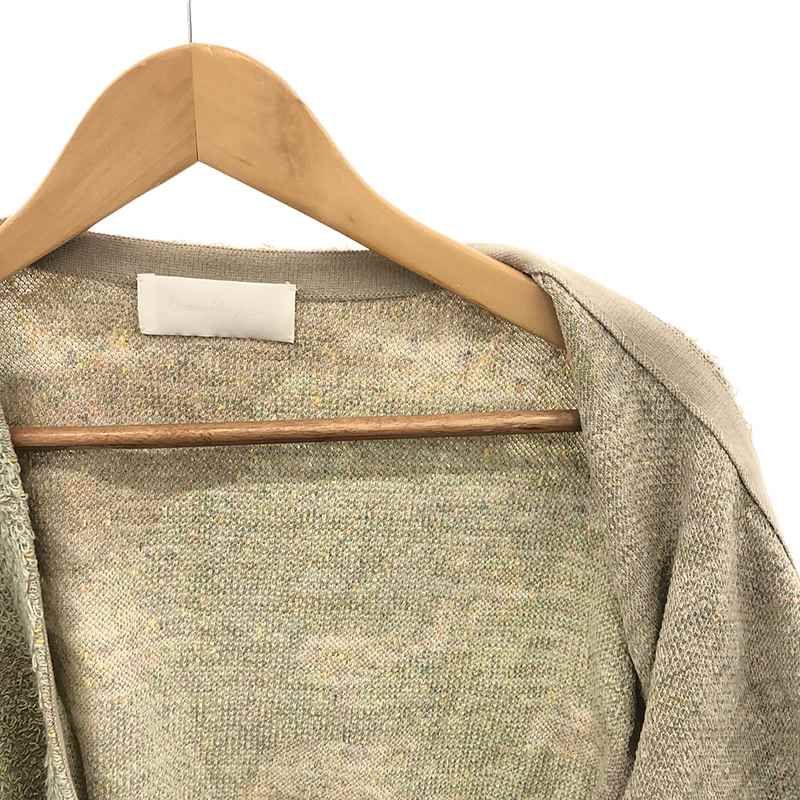 【美品】  Mame Kurogouchi / マメクロゴウチ | Pastel Fog Knitted Cardigan パステル フォグ ニットカーディガン | 2 | ライトグリーン | レディース Pastel Fog Knitted Cardigan パステル フォグ ニットカーディガン