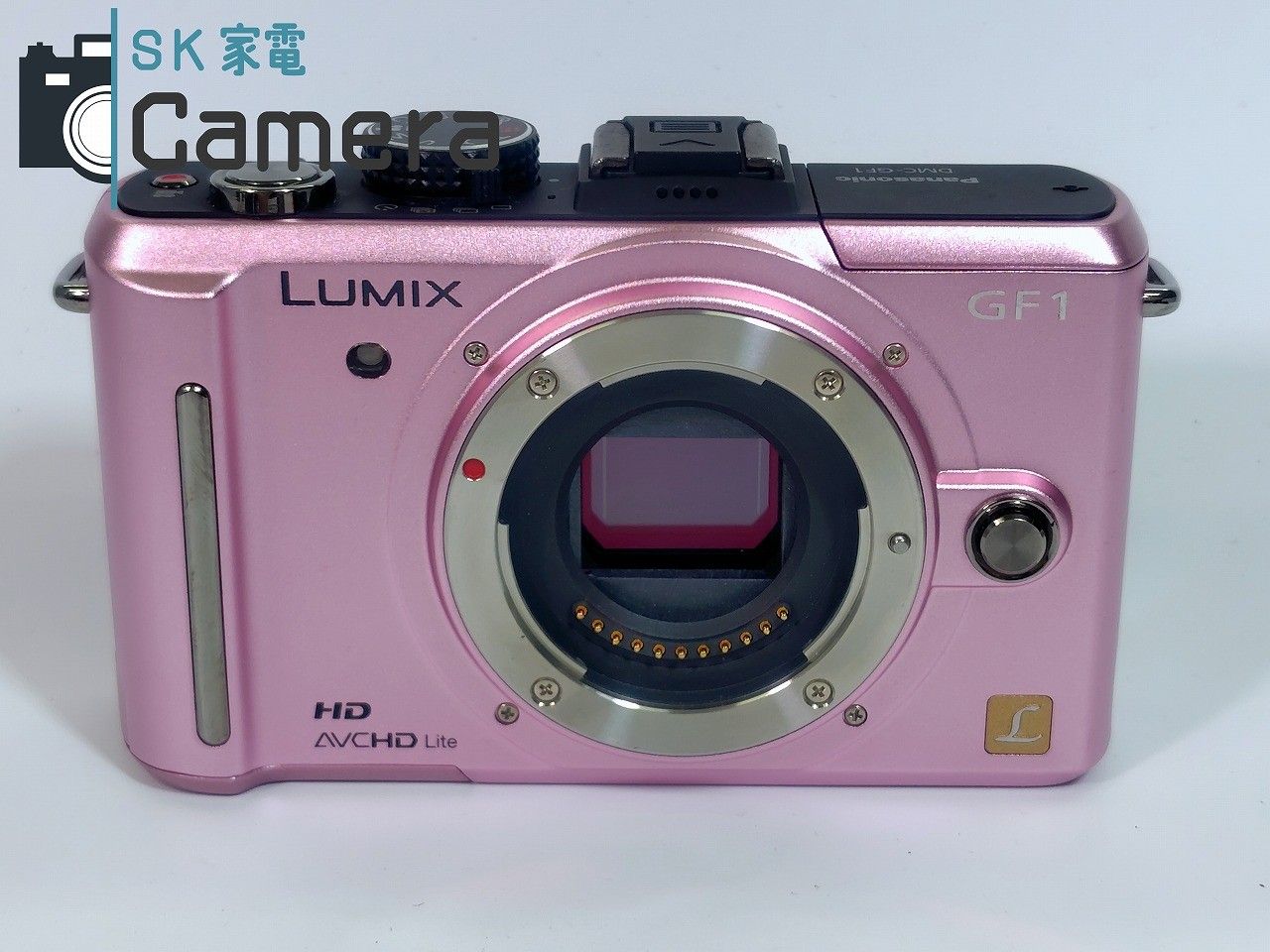 Panasonic DMC-GF1 LUMIX GF1 人気のピンク 電池 充電器付