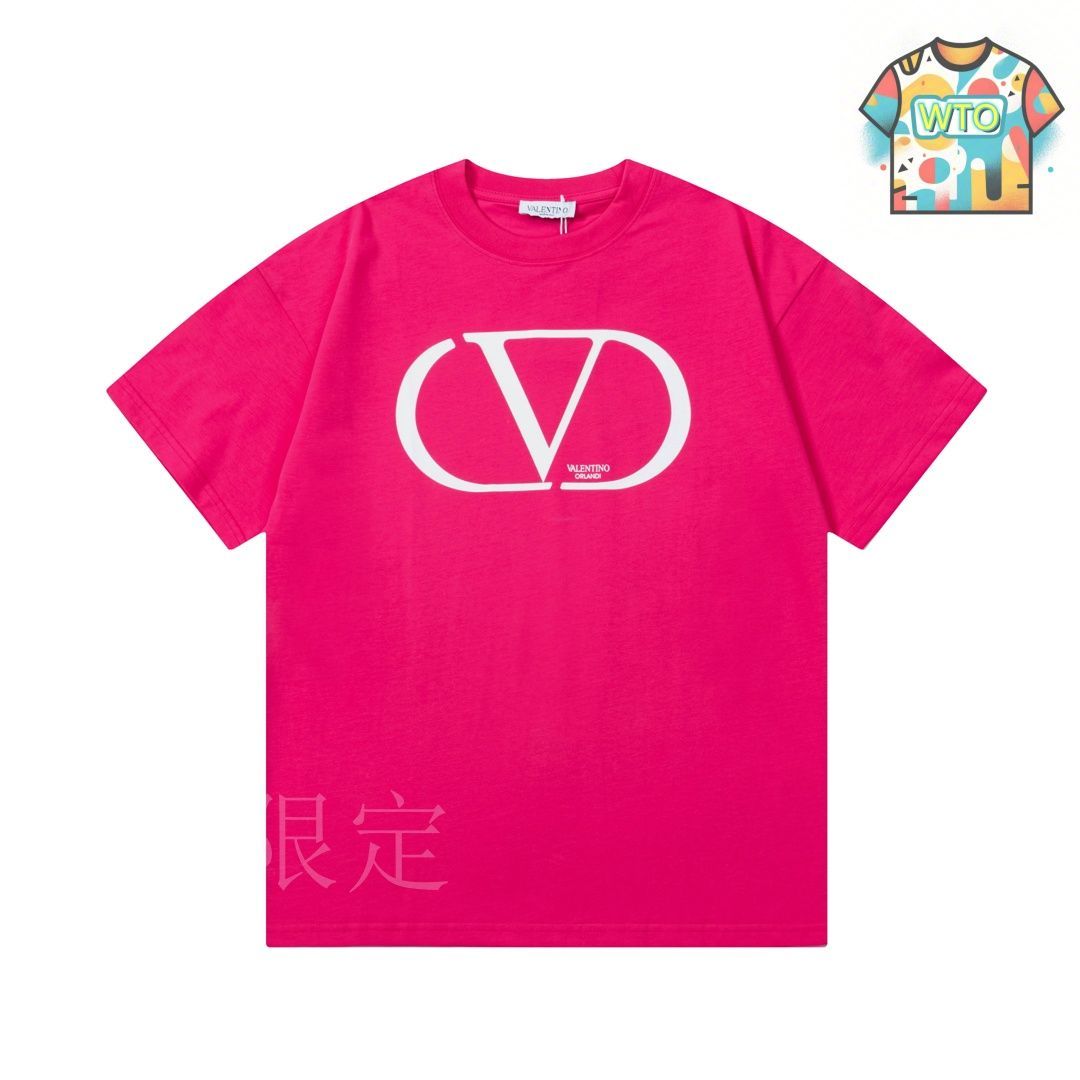 今日特価】VALENTINO Logo Print ピンク T シャツ-3 - メルカリ