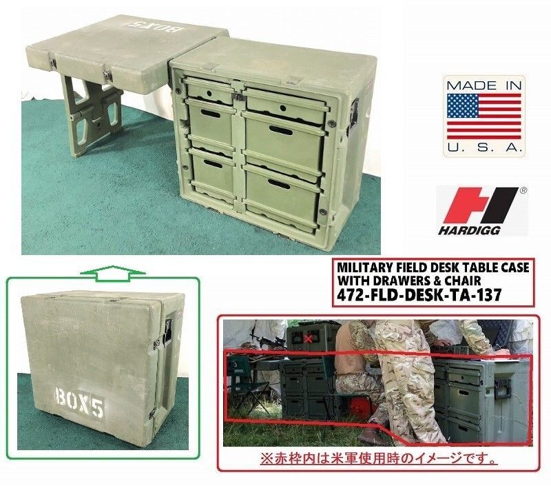 ◎【米軍放出品】未使用 ペリカン/ハーディッグ(Pelican-Hardigg) フィールドデスク ボックス ハードケース(220)☆BH30NK -  メルカリ