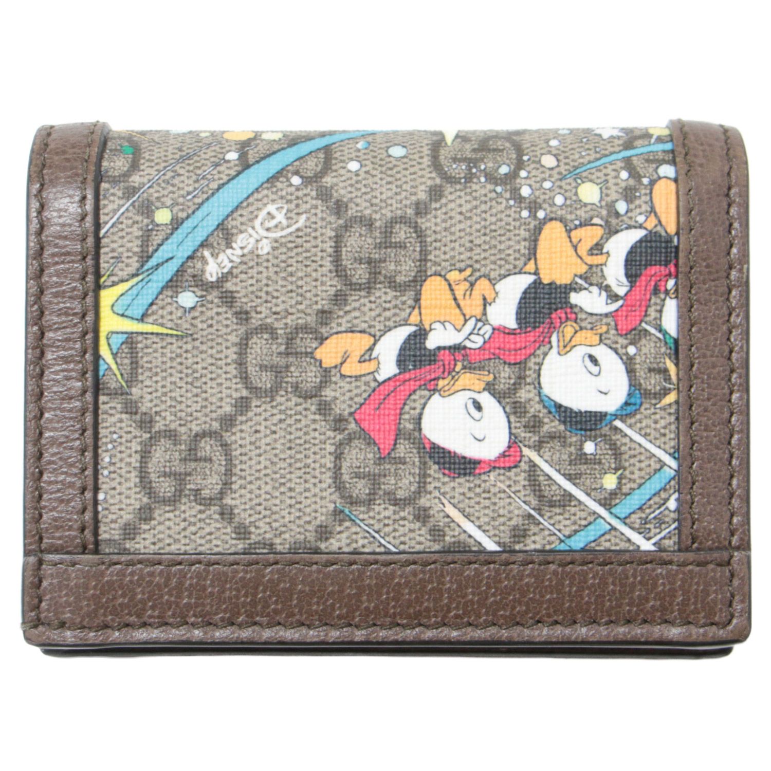 GUCCI グッチ × Disney ディズニー 財布 ベージュ 二つ折り コンパクト 