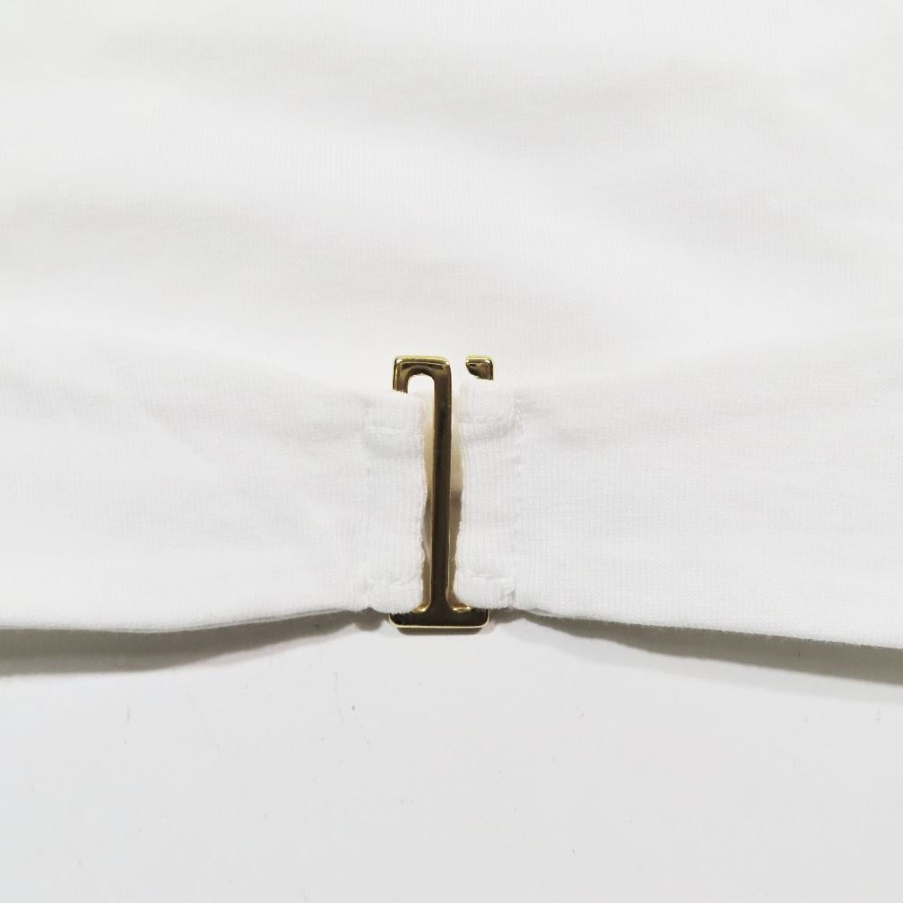 新品同様 JACQUEMUS ジャックムス クロップド Tシャツ ショート丈 カットソー 半袖 ビスチェ へそ出し トップス ホワイト XS レディース 古着 中古 JACQUEMUS ジャックムス Tシャツ Le t-shirt Caraco 241JS148
