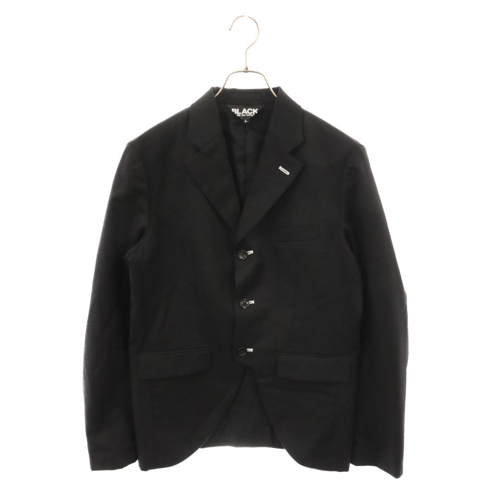 BLACK COMME des GARCONS (ブラックコムデギャルソン) 17AW 3B ウール テーラードジャケット タキシード ブラック  1T-J029 - メルカリ