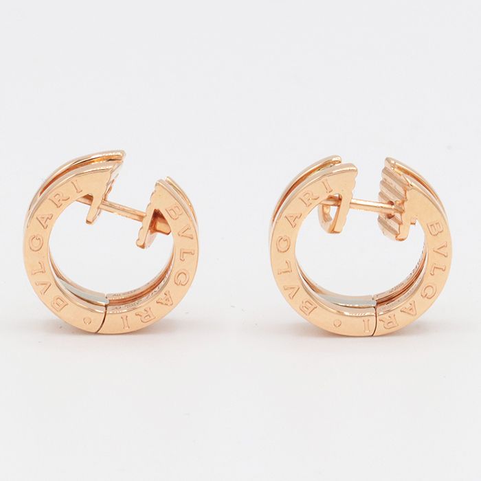 美品】 BVLGARI ブルガリ B-zero1 スモールフープイヤリング