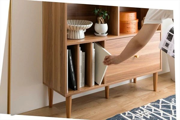 引き出し付き本棚 キャビネット