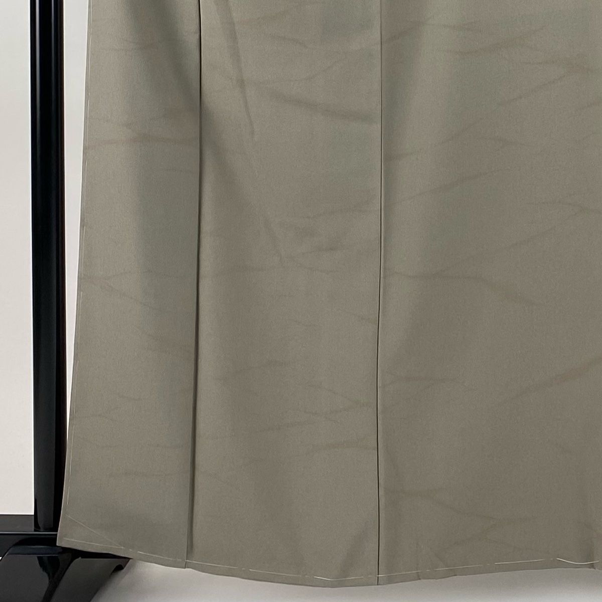 小紋 身丈160.5cm 裄丈63cm S 袷 幾何学 灰茶 正絹 名品