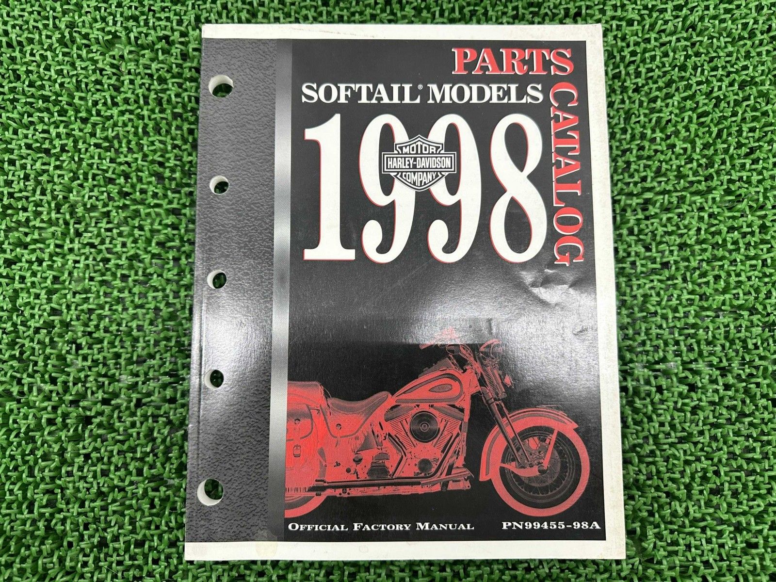 ソフテイル パーツリスト 英語版 ハーレー 正規 バイク 整備書 1998年ソフテイルモデル パーツカタログ cL