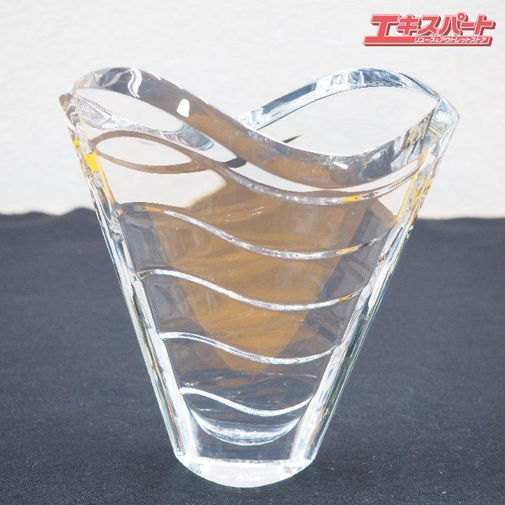 美品　バカラ　baccara 花瓶　ウェーブ　フラワーベース バカラ ウェーブ フラワーベース（22cm） : SELECTORS ONLINE