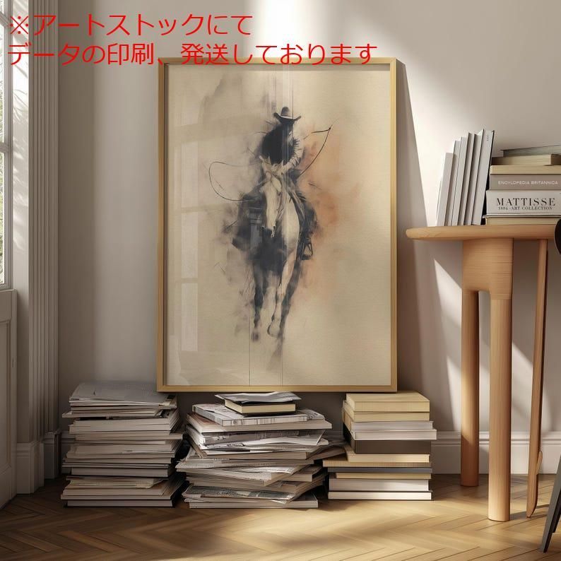 mz ポスター A1 サイズ (~A4まで対応可) ヴィンテージカウボーイ
