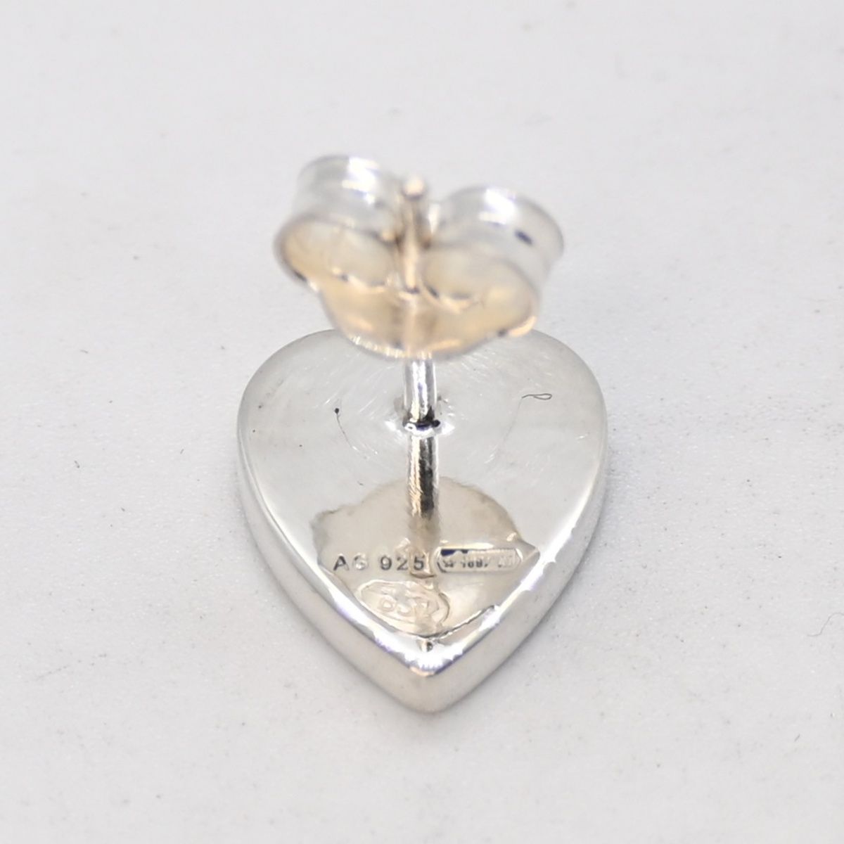 研磨済 GUCCI グッチ シルバー ハート ピアス 片耳用 Ag925 FORTGASGNV_COM_BR