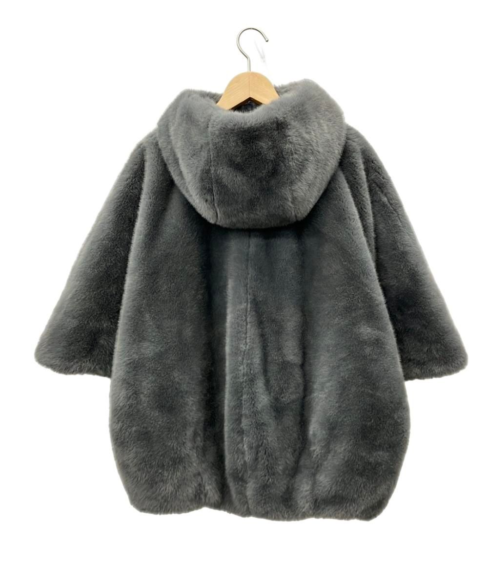 美品 カデュネ フェイクファーコート レディース SIZE 36 (S) CADUNE