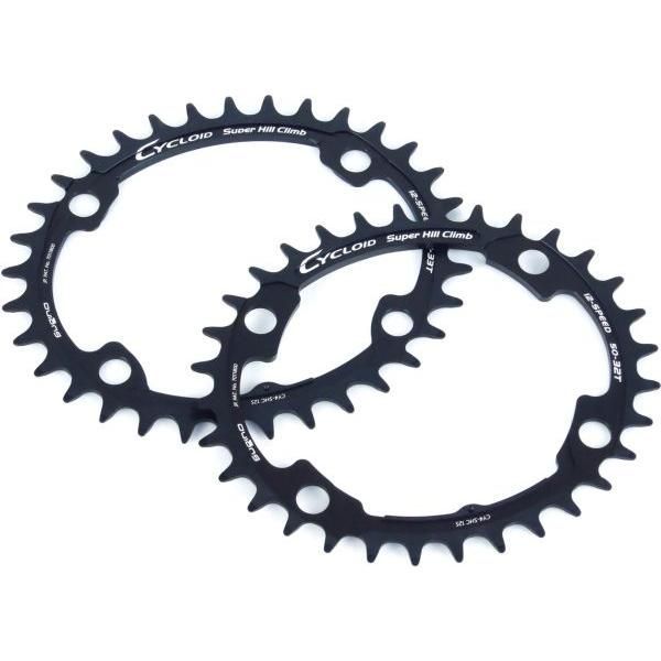 SUGINO スギノ チェーンリング CY4-SHC 12S 50-32T FC-R9200/R8100/R7100対応 ブラック