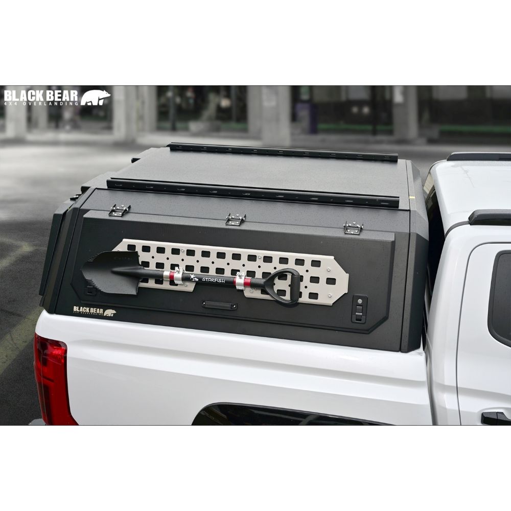 武装的ビジュアル キャノピー トライトン LC2T R6 2- CAN003 アルミ合金 レール付 LED3WAYハイマウントランプ装備