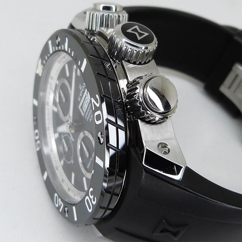 値下げ！！EDOX クロノグラフ 01117-3-NINRA