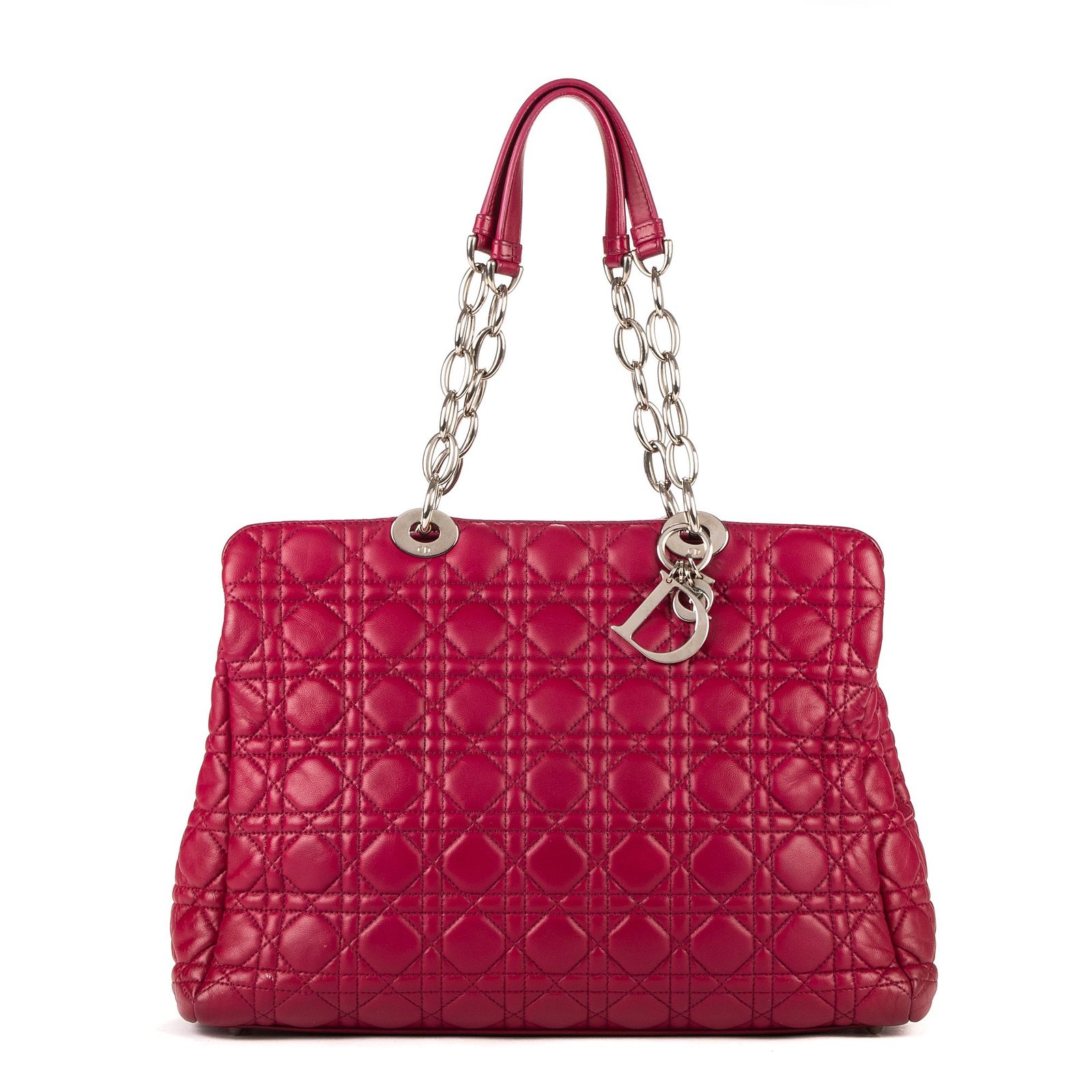 DIOR ディオールソフトトート紫カナゲッドレザーA