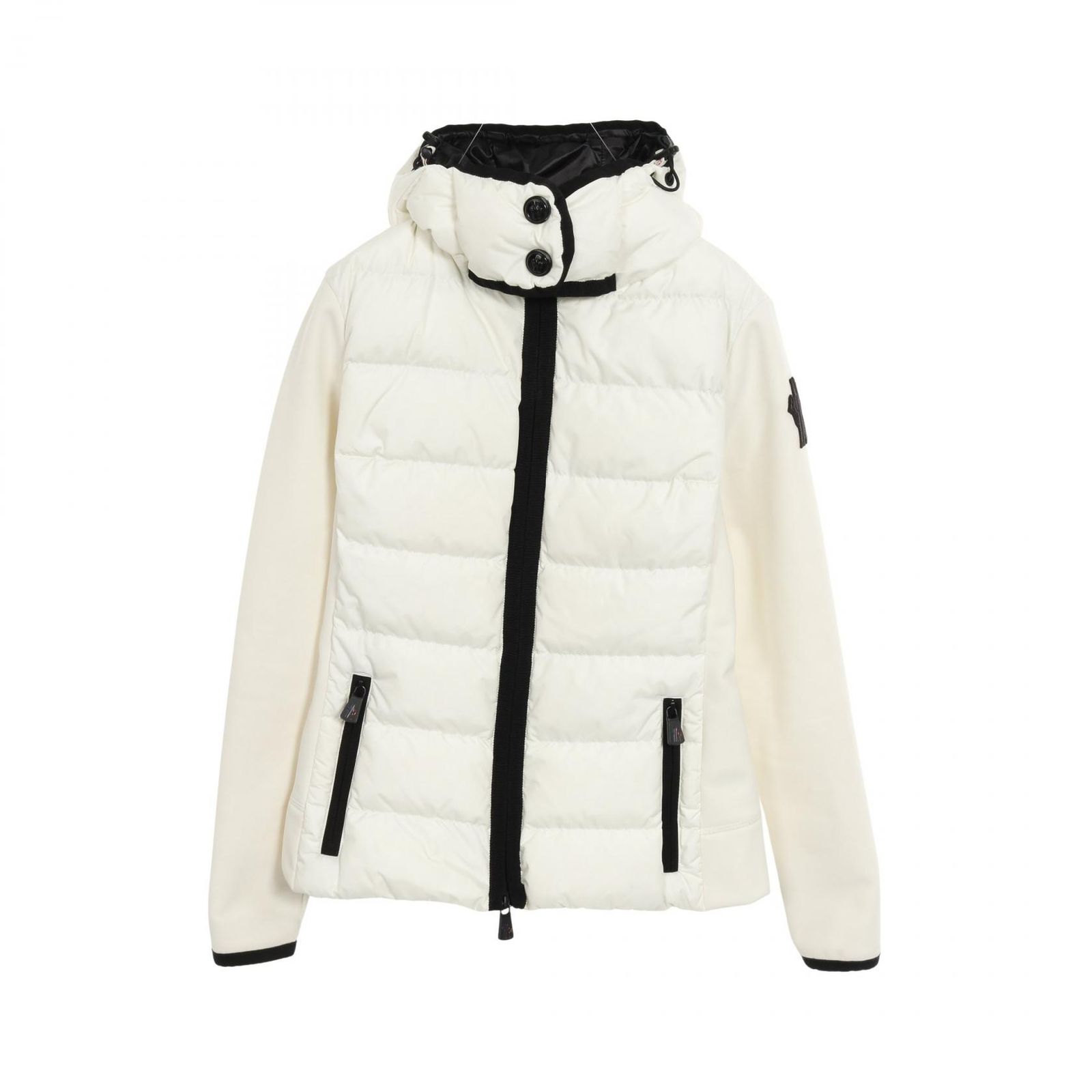 モンクレールグルノーブル ダウンジャケット ホワイト×ブラック MONCLER 美品/ GRENOBLE モンクレール グルノーブル NOUSSAN
