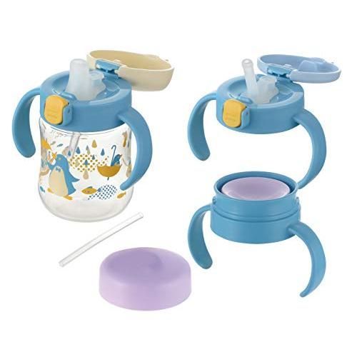 リッチェル トライ ステップアップマグセットR ライトブルー 200ml