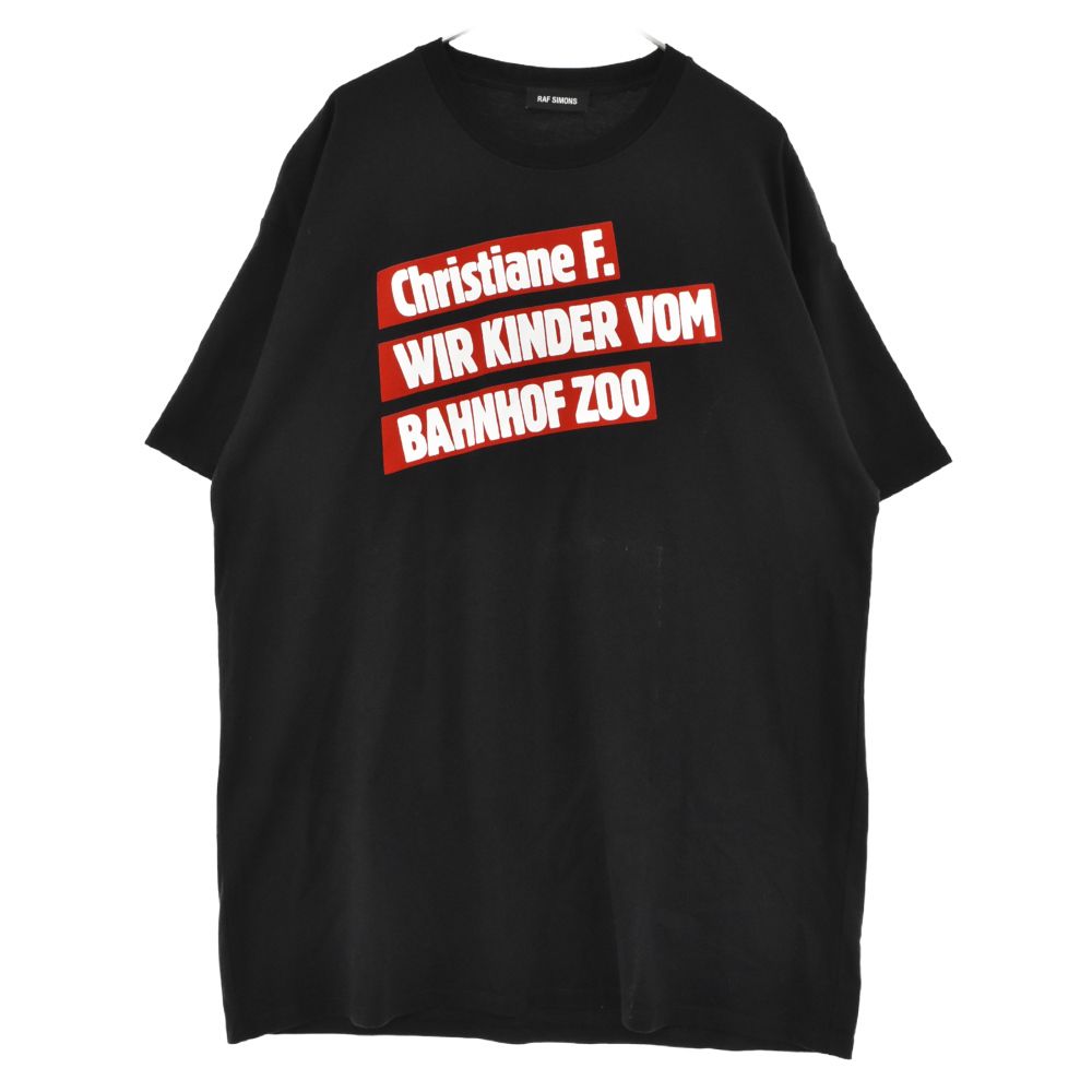 RAF SIMONS (ラフシモンズ) 18AW Christiane F. フォトプリントTシャツ 