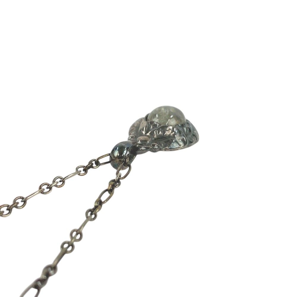 □美品□ ジョージジェンセン ラブラドライト クリア 石 ネックレス