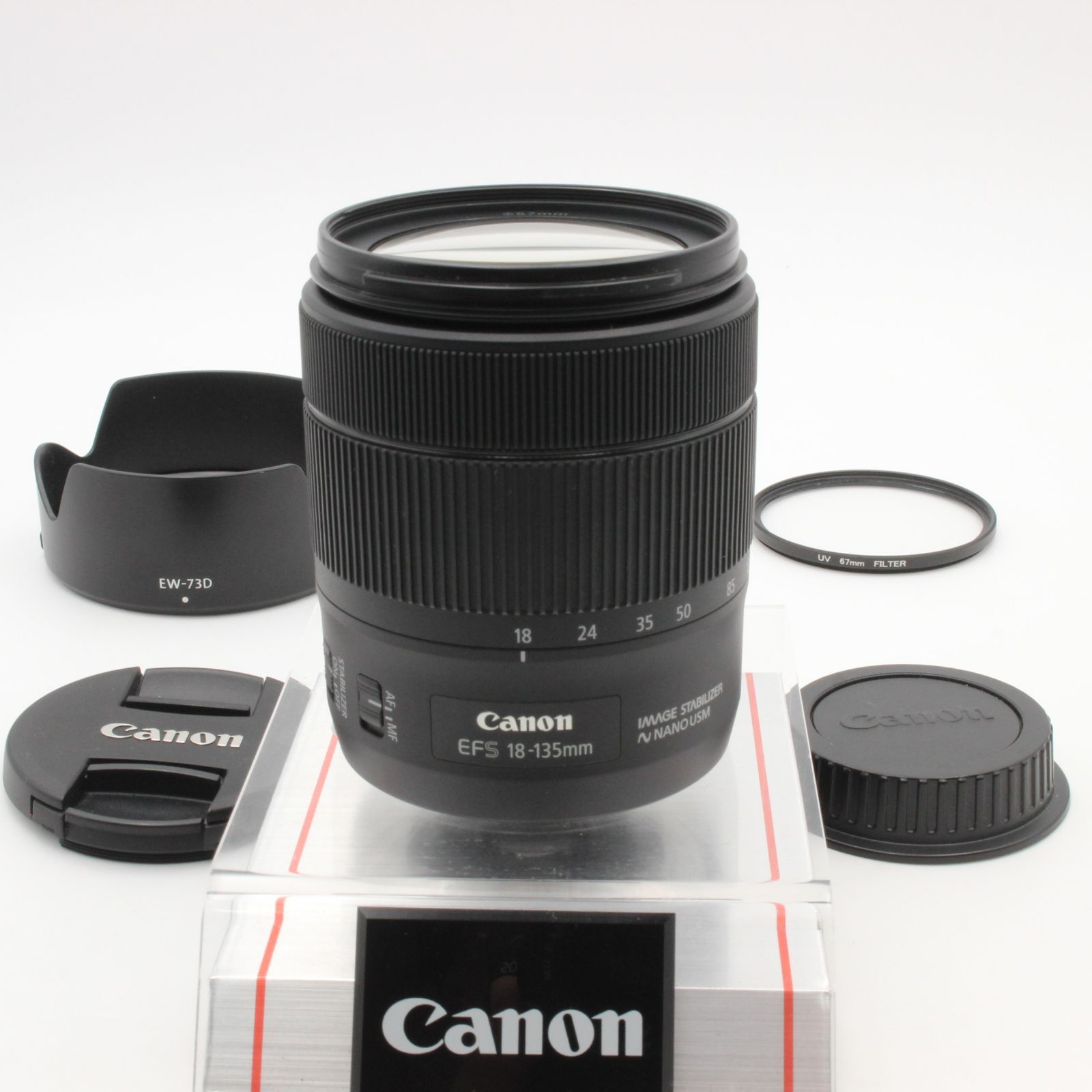 Canon キヤノン EF-S 18-135mm f3.5-5.6 IS USM CANON キャノン フィルター フード付き 74006