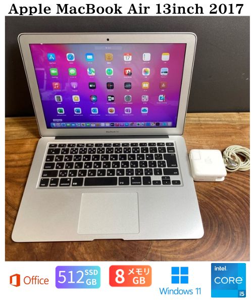 美品］Apple MacBook Air 13inch 2017/Core i5 1.8GHz/メモリ8GB