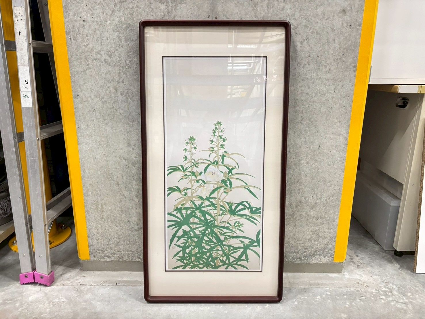 送料無料】 土田麦僊 黄蜀葵 トロロアオイ 絵画 足立美術館発行