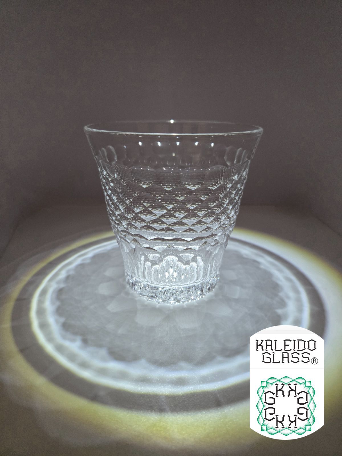ロックグラス 切子グラス 1点物 コップ グラス 透明 クリア KALEIDO GLASS