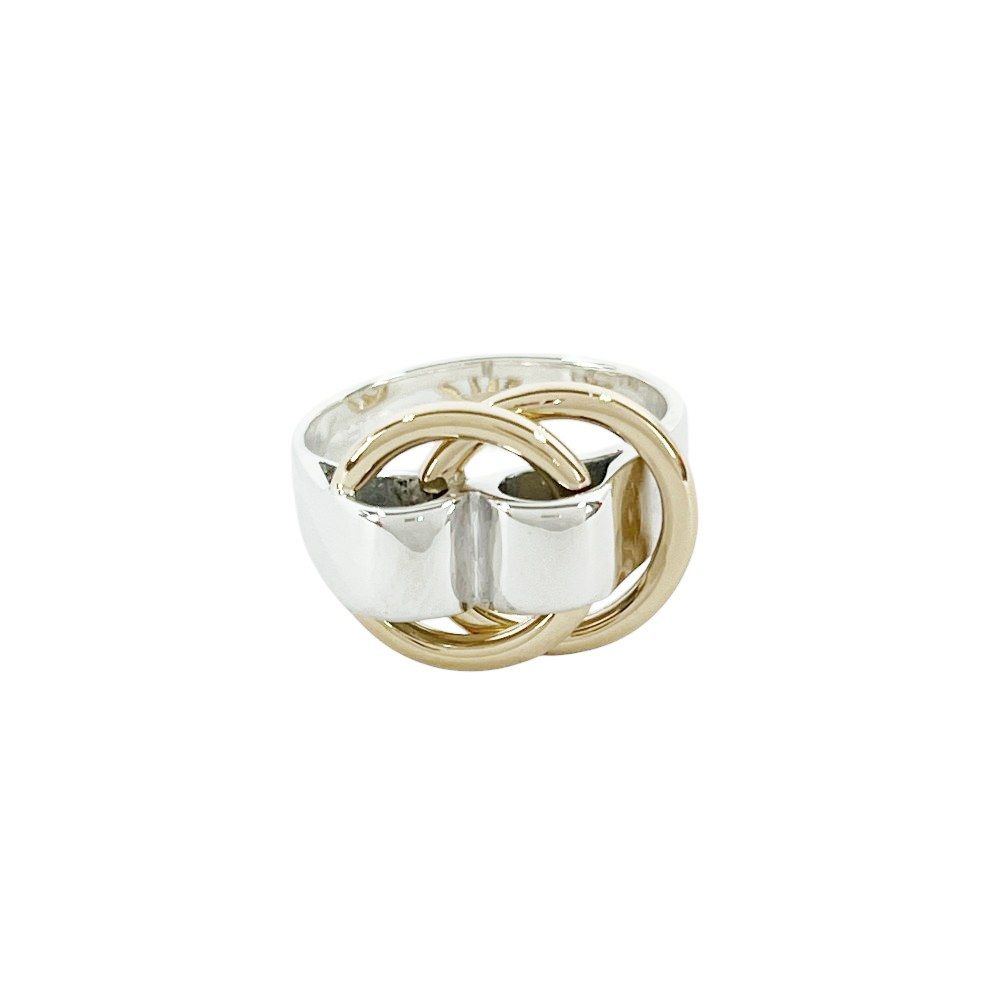 □新同□磨き済□ エルメス ドゥザノー リング 指輪 シルバー SV925  