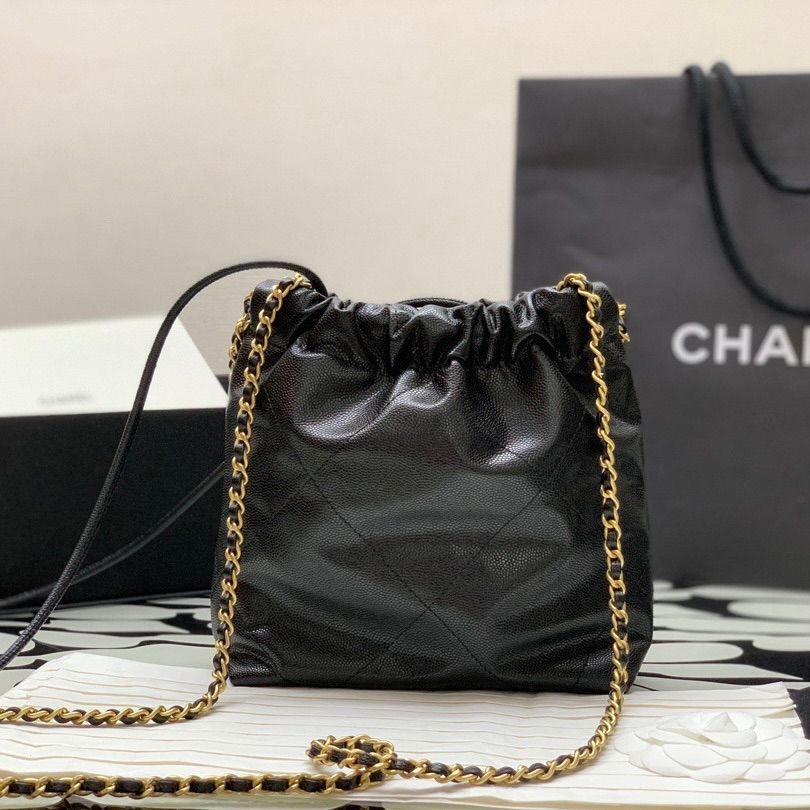 Chanel 23s 22bag mini 巾着チェーンバッグ