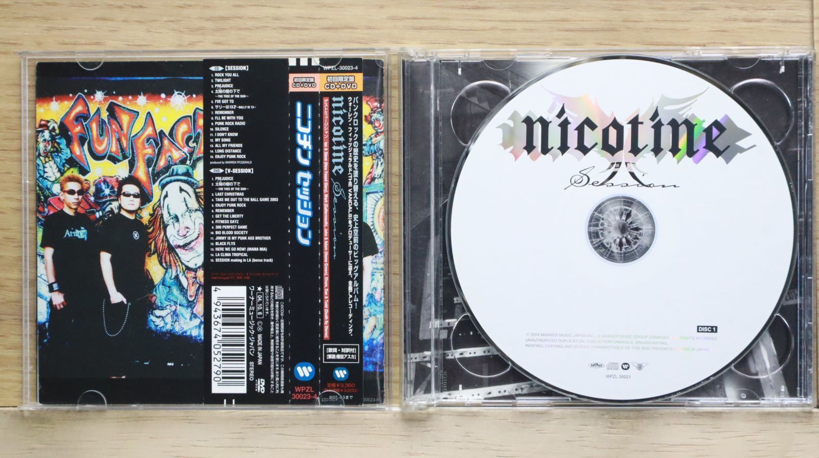 国内盤CD☆ニコチン/Nicotine□ SESSION (初回限定盤)(DVD付