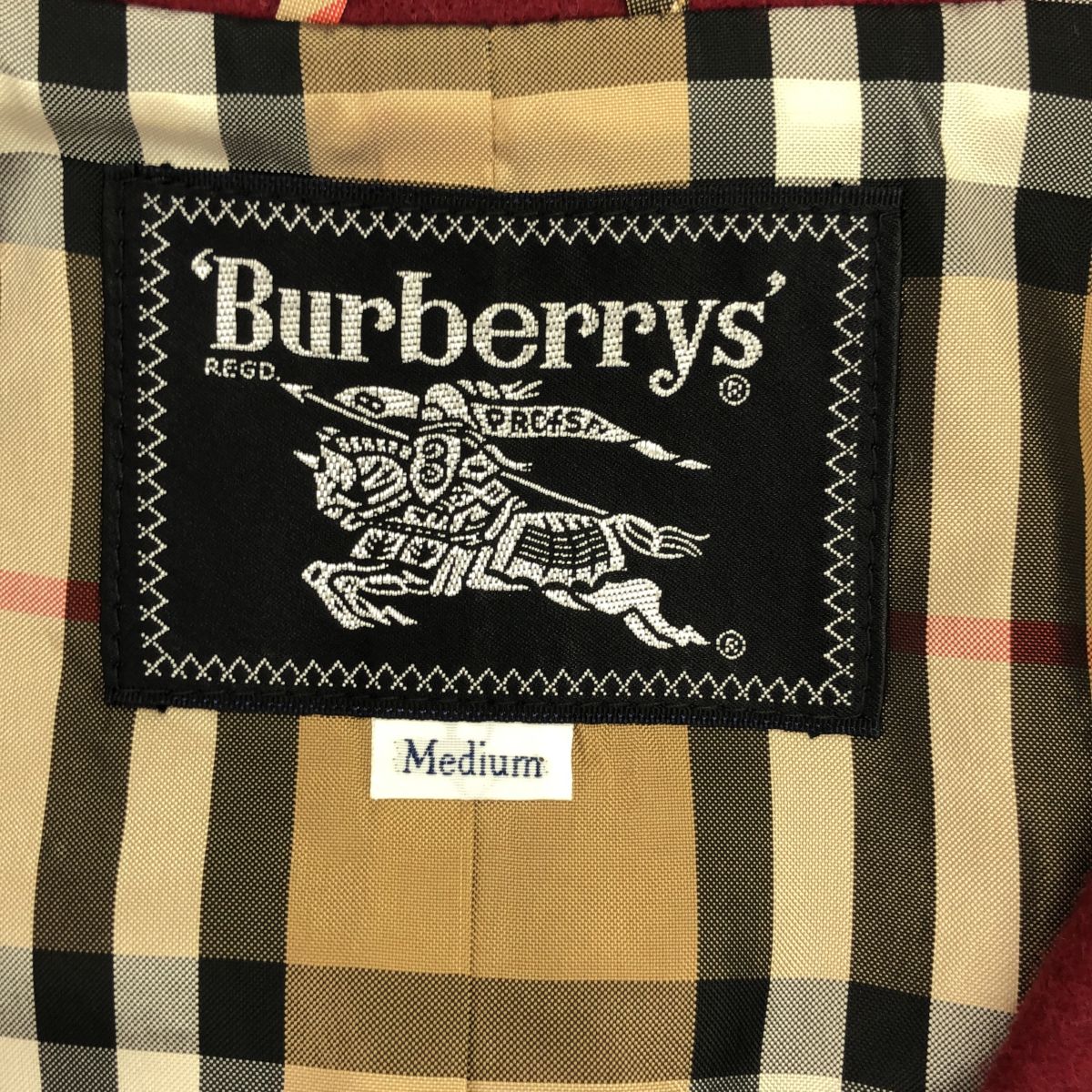 BURBERRY'S バーバリーズ カシミヤ混ウールガウン ノバチェック 東京