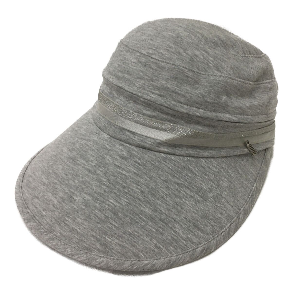 ランバンスポール LANVIN SPORT つば広サンバイザー フリー グレー レディー 2WAY
