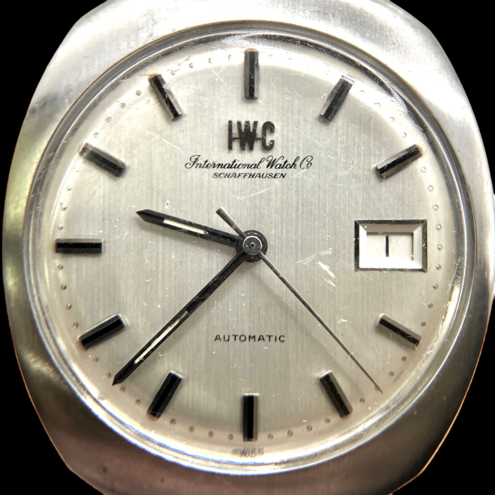 【超貴重品 IWC SCHAFFHAUSEN】正確稼働検証済み IWC シャフハウゼン オールドインター ヴィンテージ アンティーク ペラトン式自動巻 希少タイプ デイト表示 メンズ腕時計