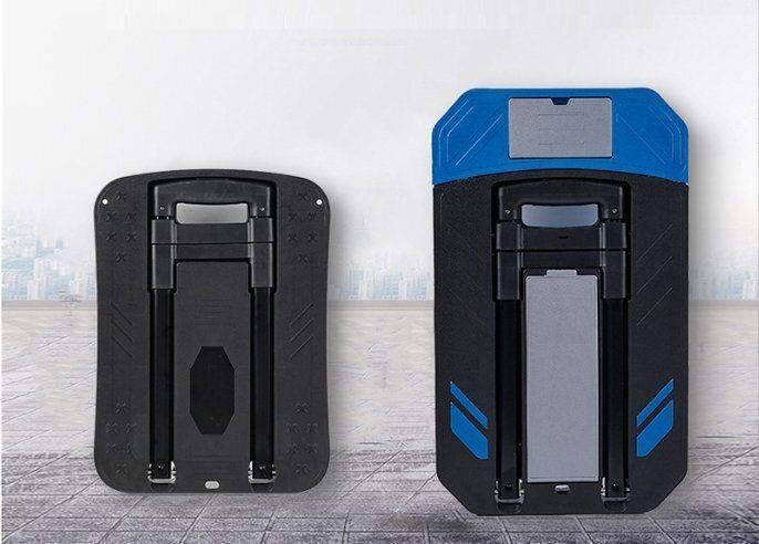 車載ユニバーサルホイール折り畳み式小型台車レバープーリ折り畳み式小型台車アルミ合金平板台車牽引家庭用