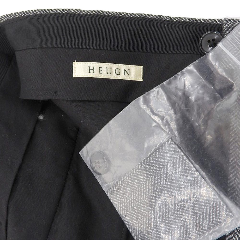 HEUGN ユーゲン 美品 HEUGN ユーゲン TROUSER028 ウール ヘリンボーン ...